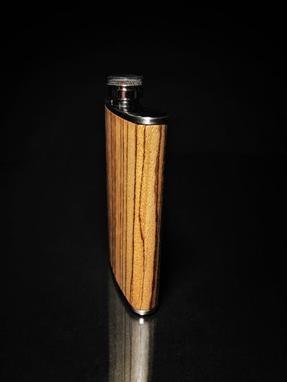 Brizard and Co. The 8 oz Flask - Zebrawood