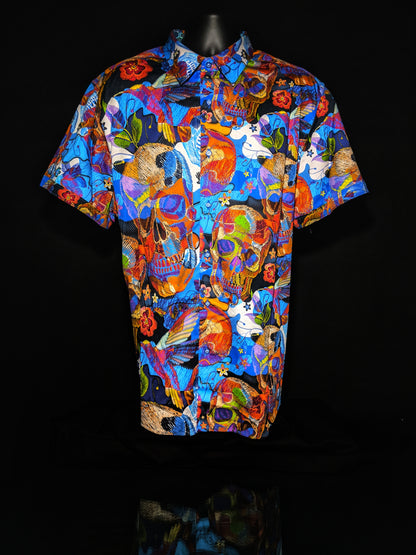 Robert Graham - Colorful Short Sleeve - Men's  3XL Button Down Classic Fit