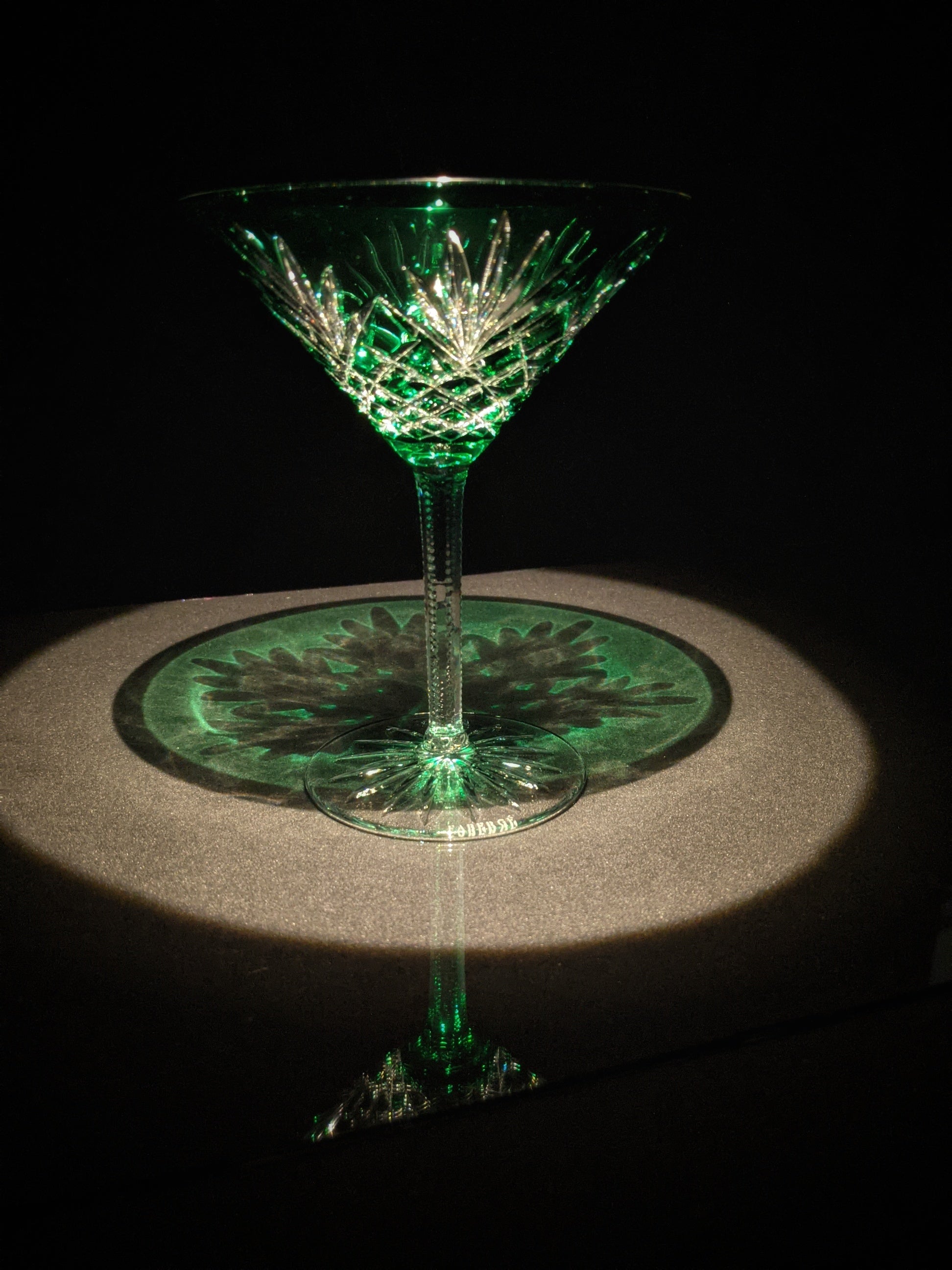 Fabergé Crystal Colored Martini Glasses — Set of 4