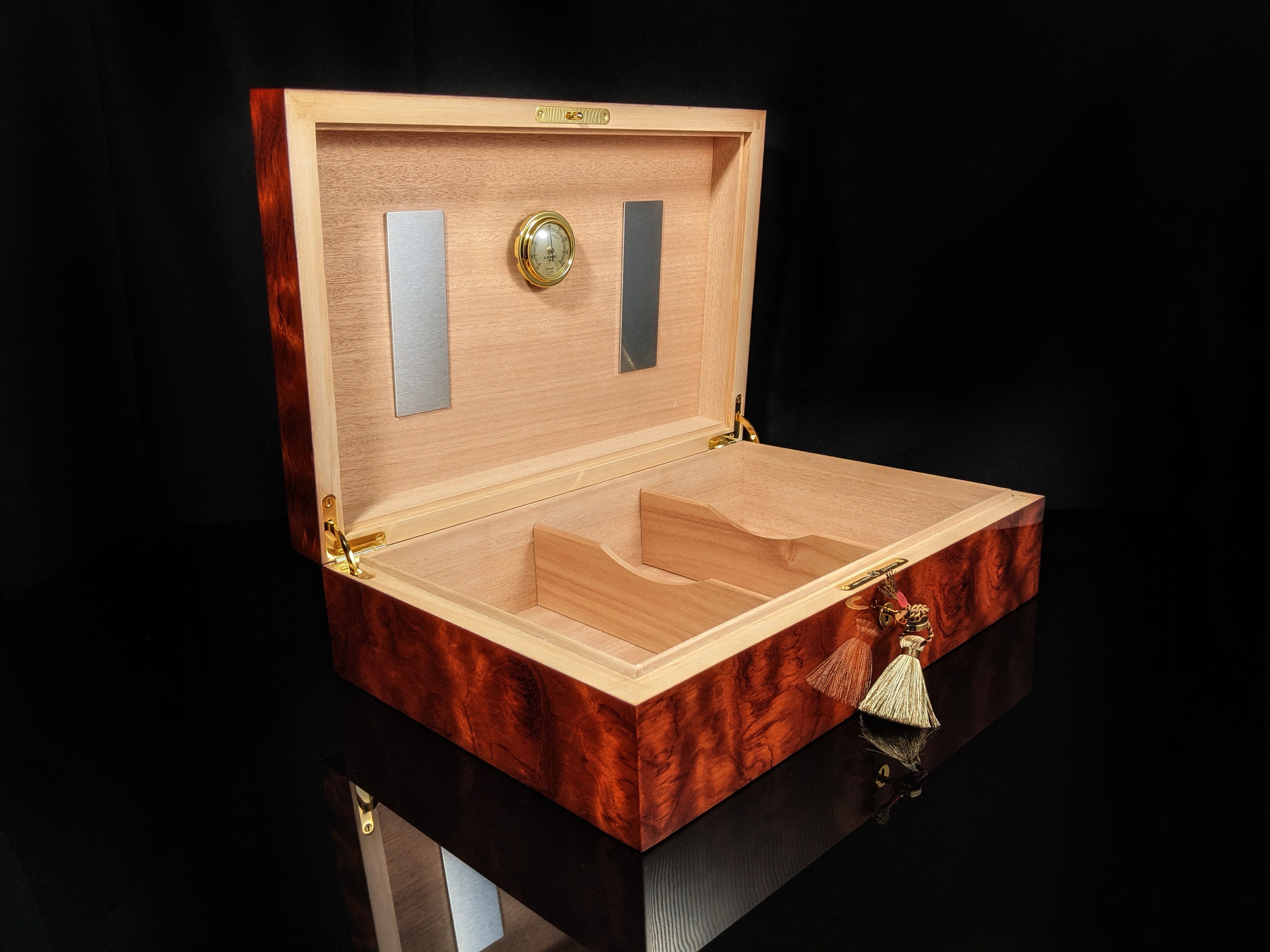 Elie Bleu Bubinga Wood Humidor 110 count