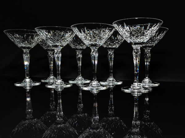 Faberge Clear Crystal Martini Glasses