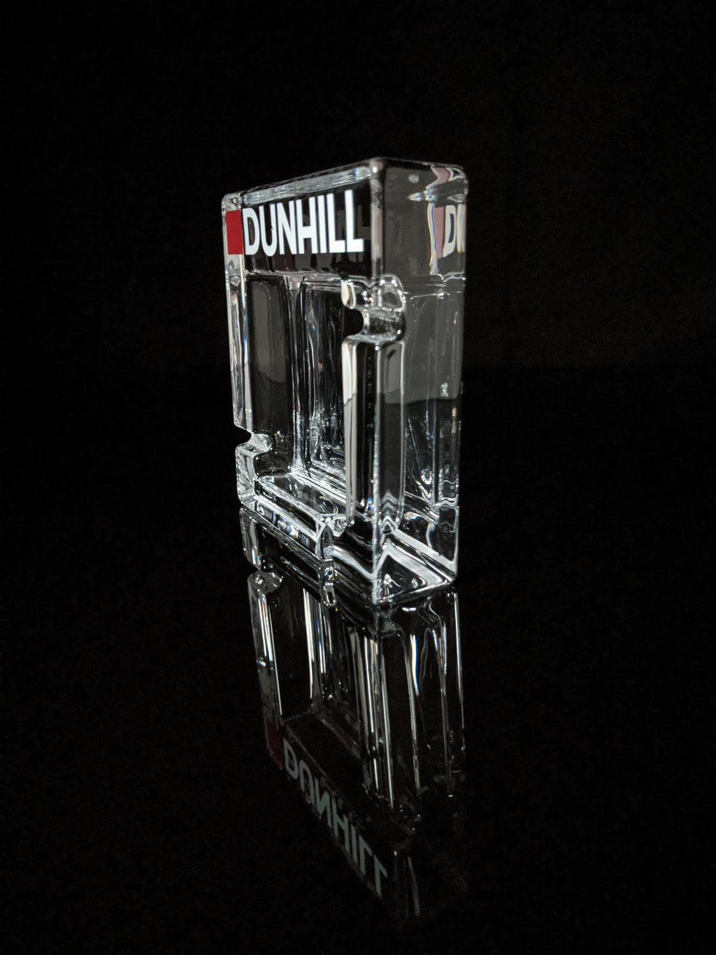 Dunhill Square Glass Ashtray