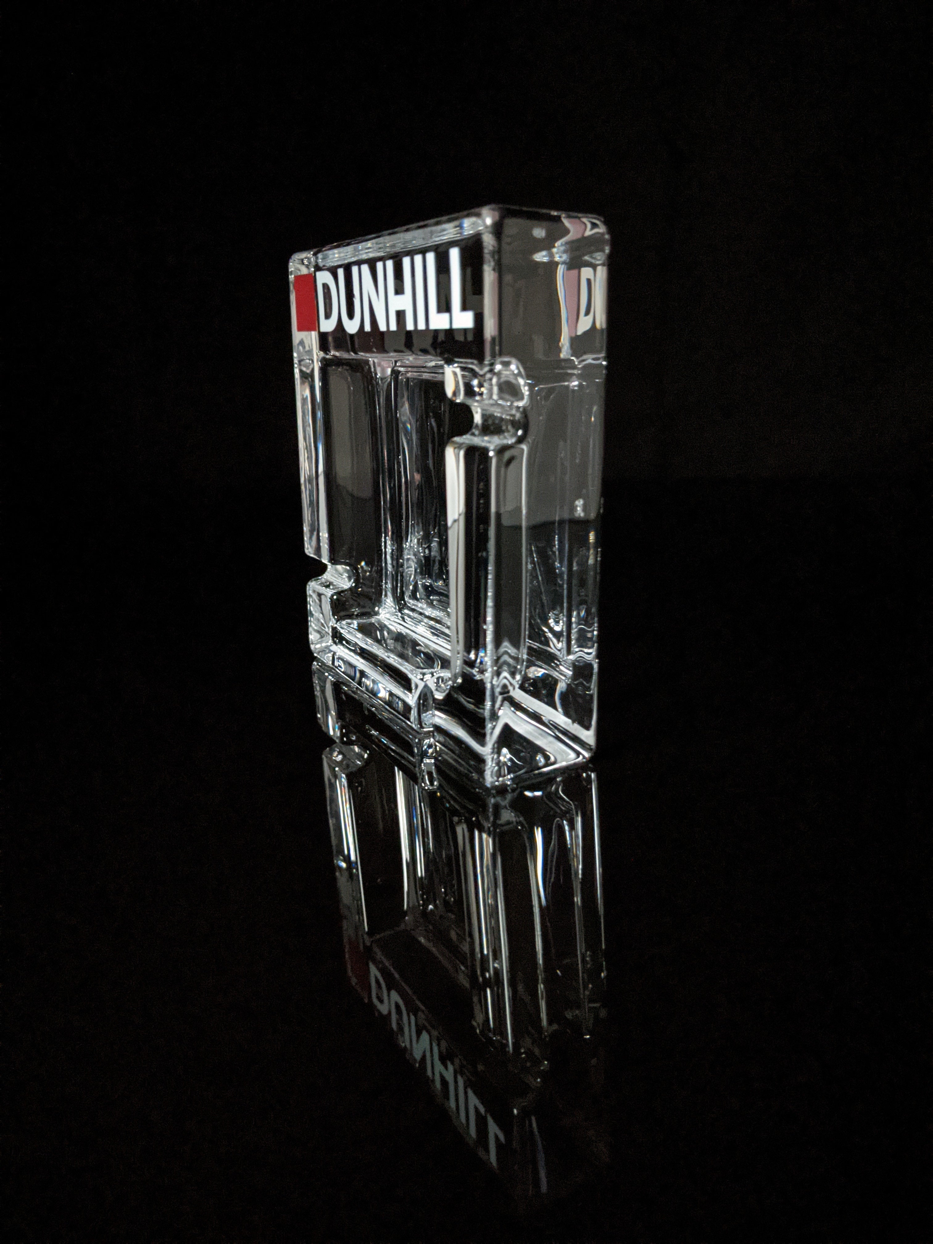 Dunhill Square Glass Ashtray