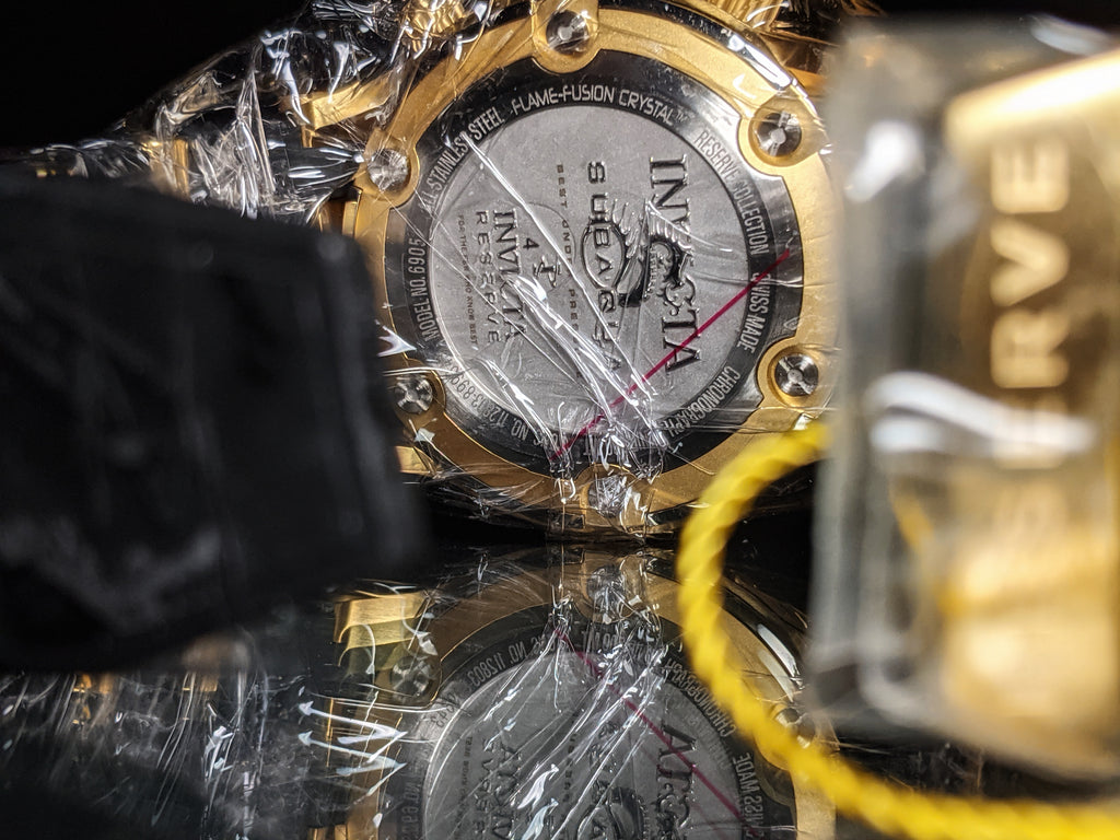 Invicta Reserve Subaqua Model 6905 Gold Plated Swiss Watch NIB