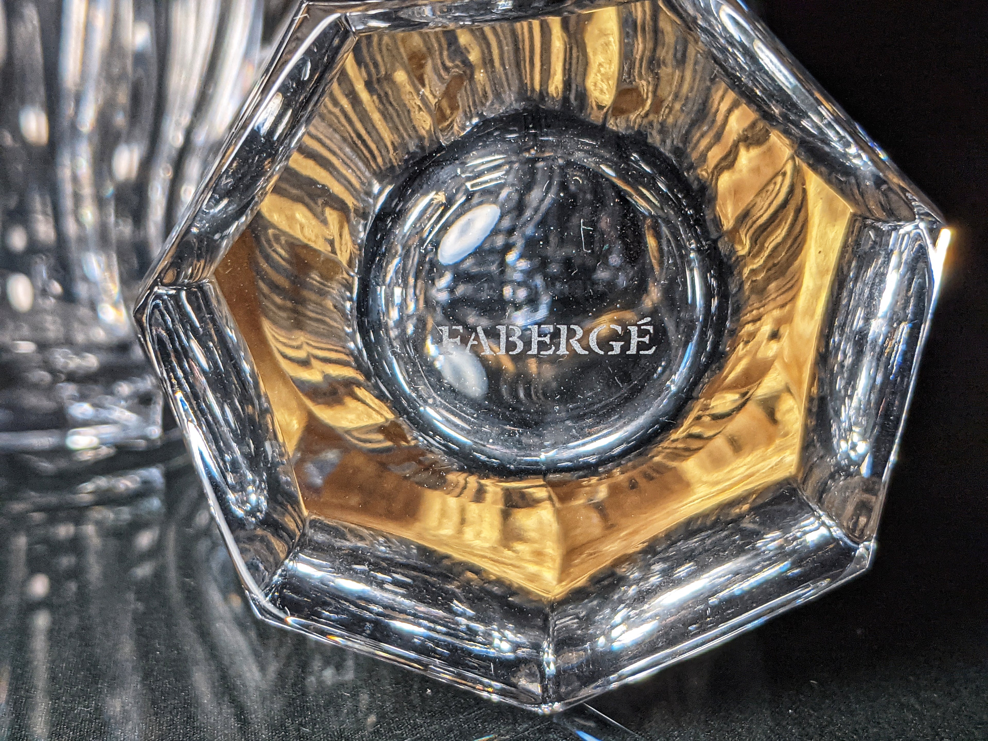 Faberge  Crystal Highball Glasses set of 4 NIB