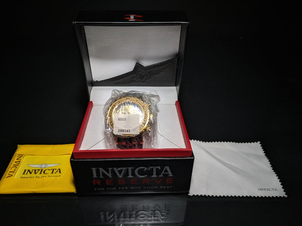 Invicta Reserve Subaqua Model 6905 Gold Plated Swiss Watch NIB