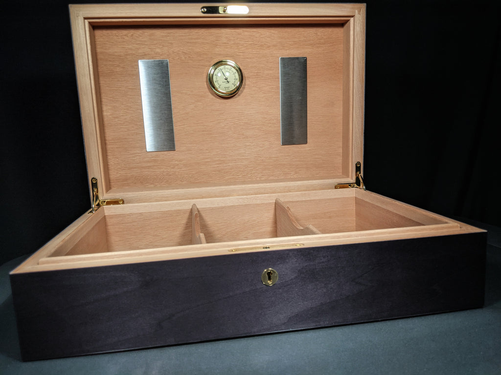Elie Bleu Zebrawood Humidor 110 count