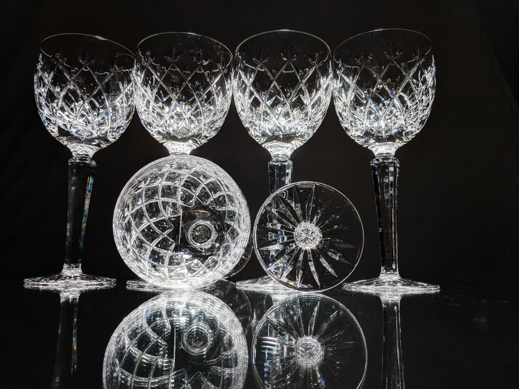 Faberge Clear Crystal Goblets