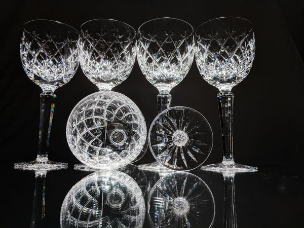 Faberge Clear Crystal Goblets