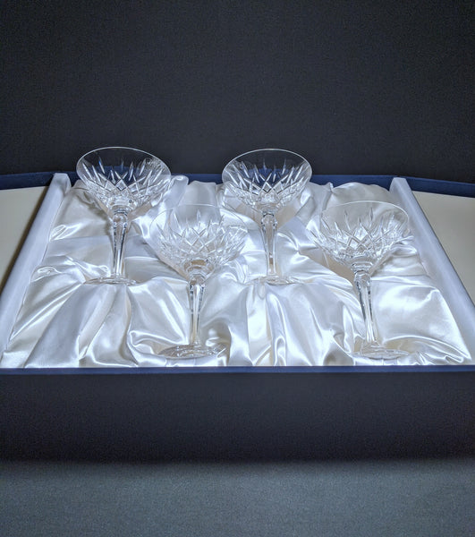 Faberge Clear Crystal Martini Glasses