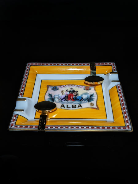 Elie Bleu Alba Porcelain Yellow Gold Ashtray