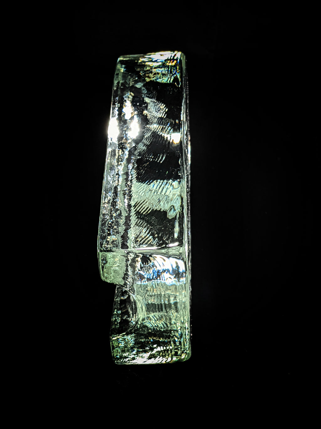 Heavy Pilgrim Glass Cigar Ashtray