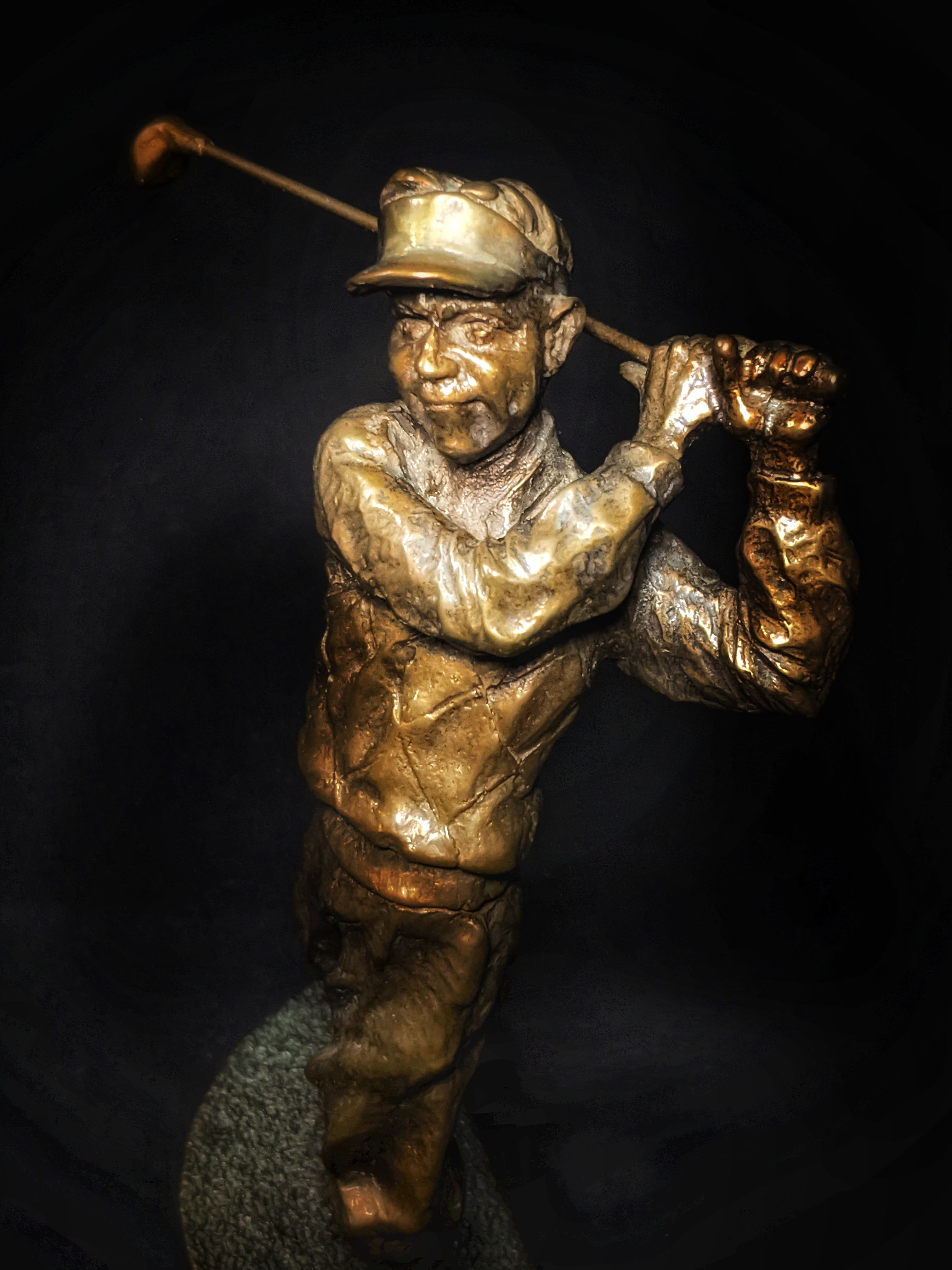 Mark Hopkins Golf Series "Fairway" Bronze Sculpture — Made in USA