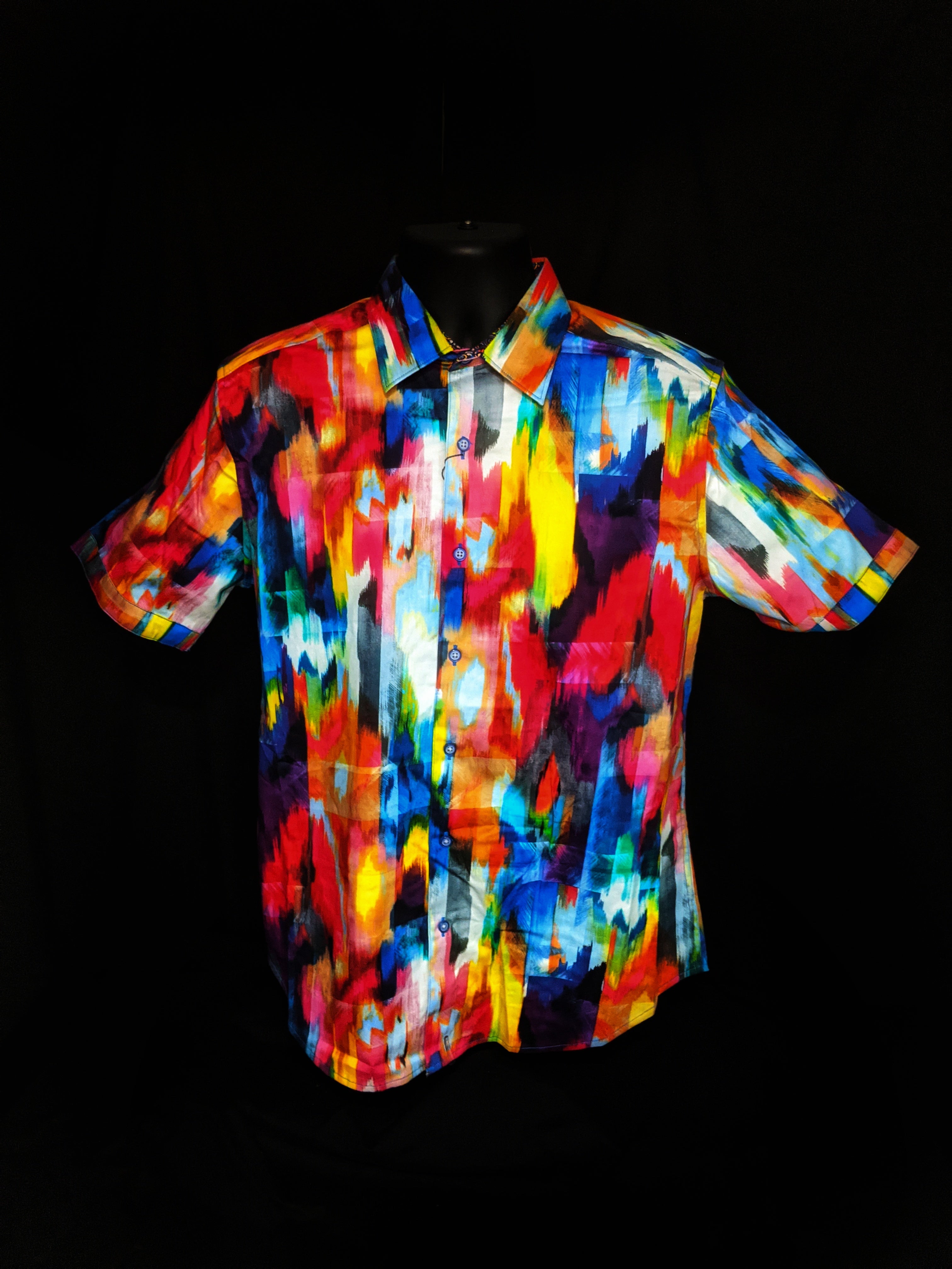 Robert Graham  Prism Effect Classic Fit Short Sleeve Shirt