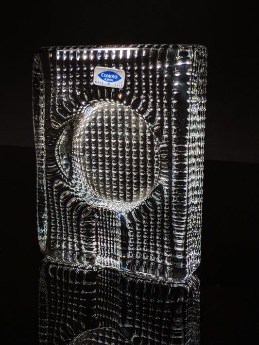 Comoy's of London Glass Cigar Ashtray made in Italy