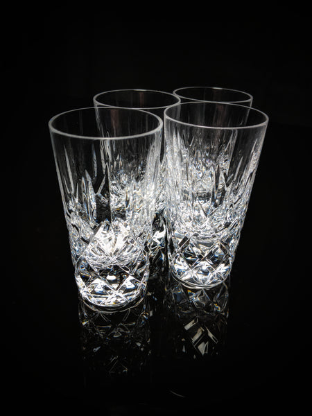 Faberge Clear Crystal Shot Glasses  Set of 4 NIB