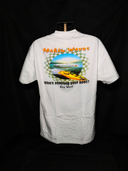 " Makin Waves "  Offshore Powerboat Beefy-T Shirt