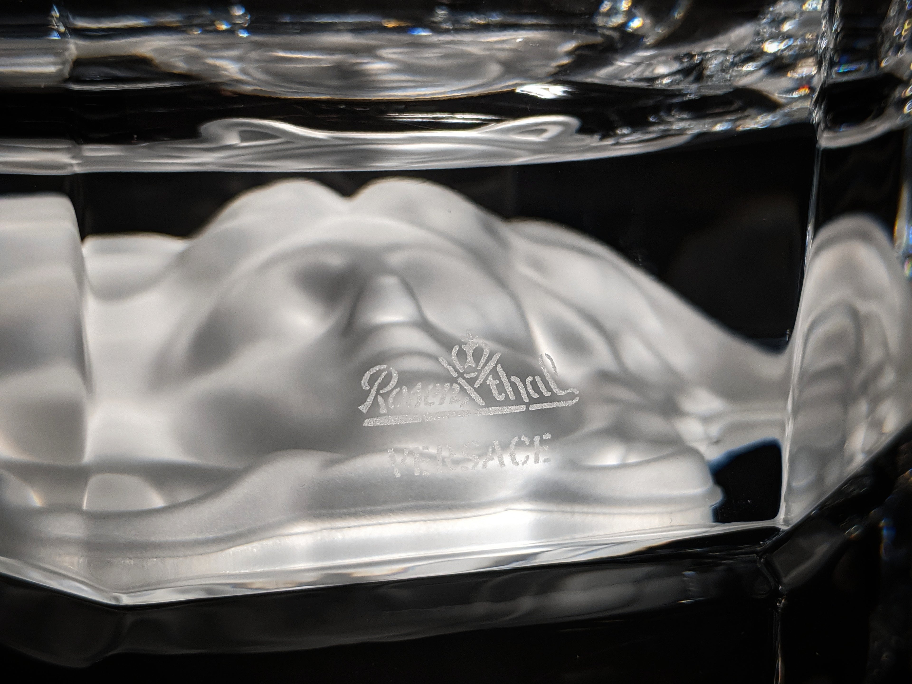 Versace Medusa Lumiere Crystal Ashtray