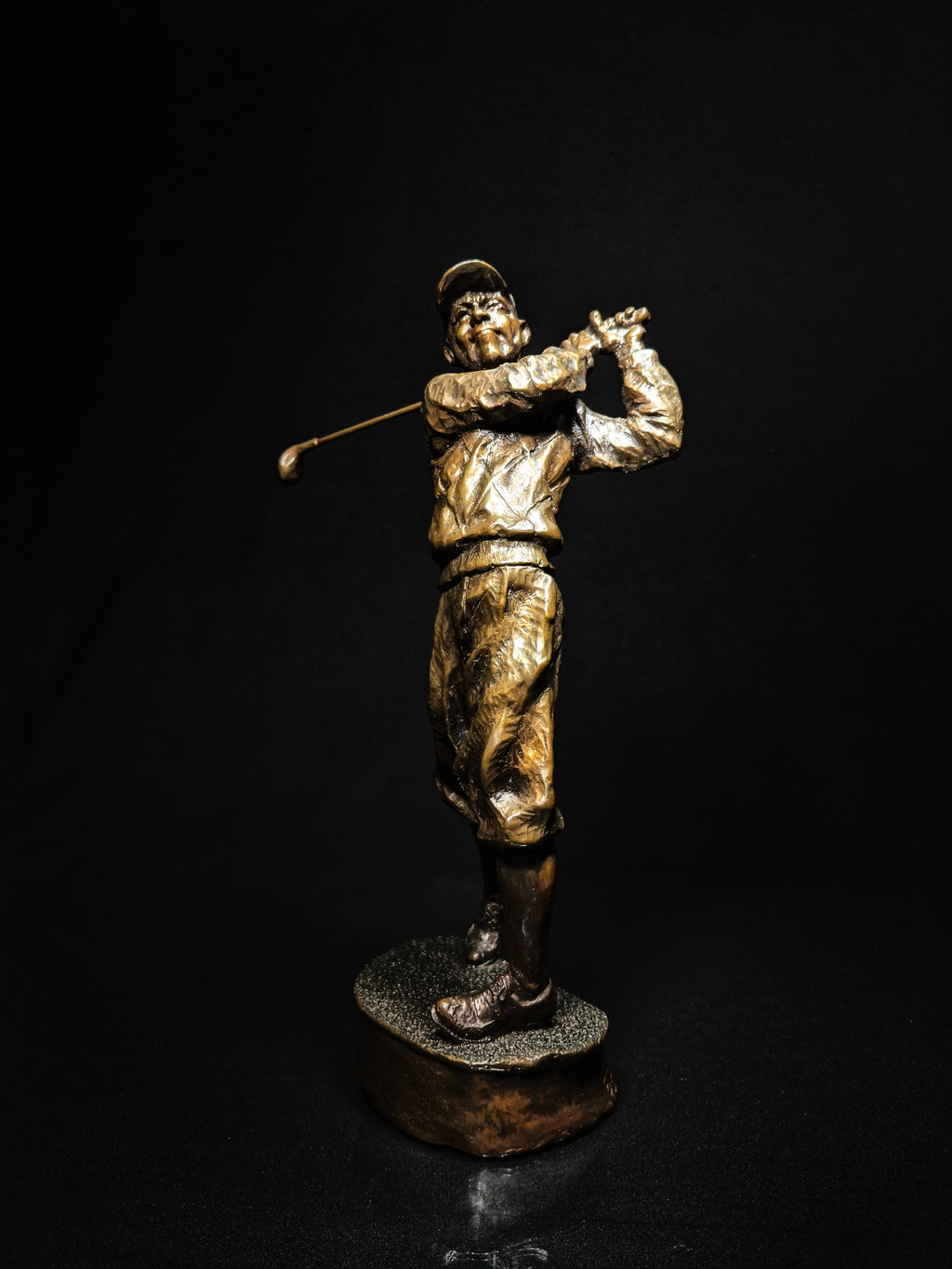 Mark Hopkins Golf Series "Fairway" Bronze Sculpture — Made in USA