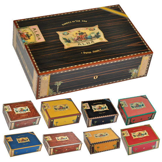 Elie Bleu Alba Black Sycamore Humidor 75 count