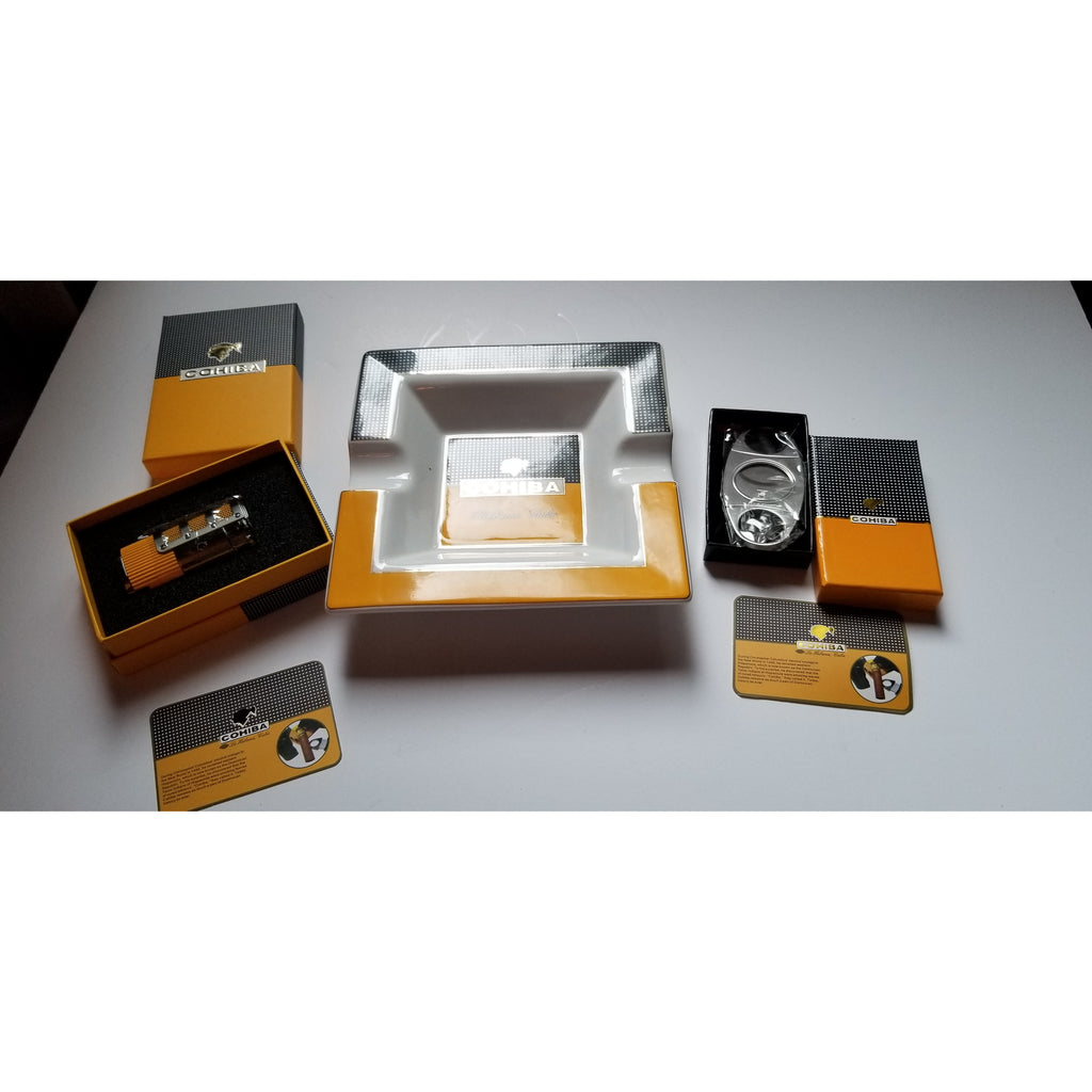 Cigar Ashtray, lighter & cutter