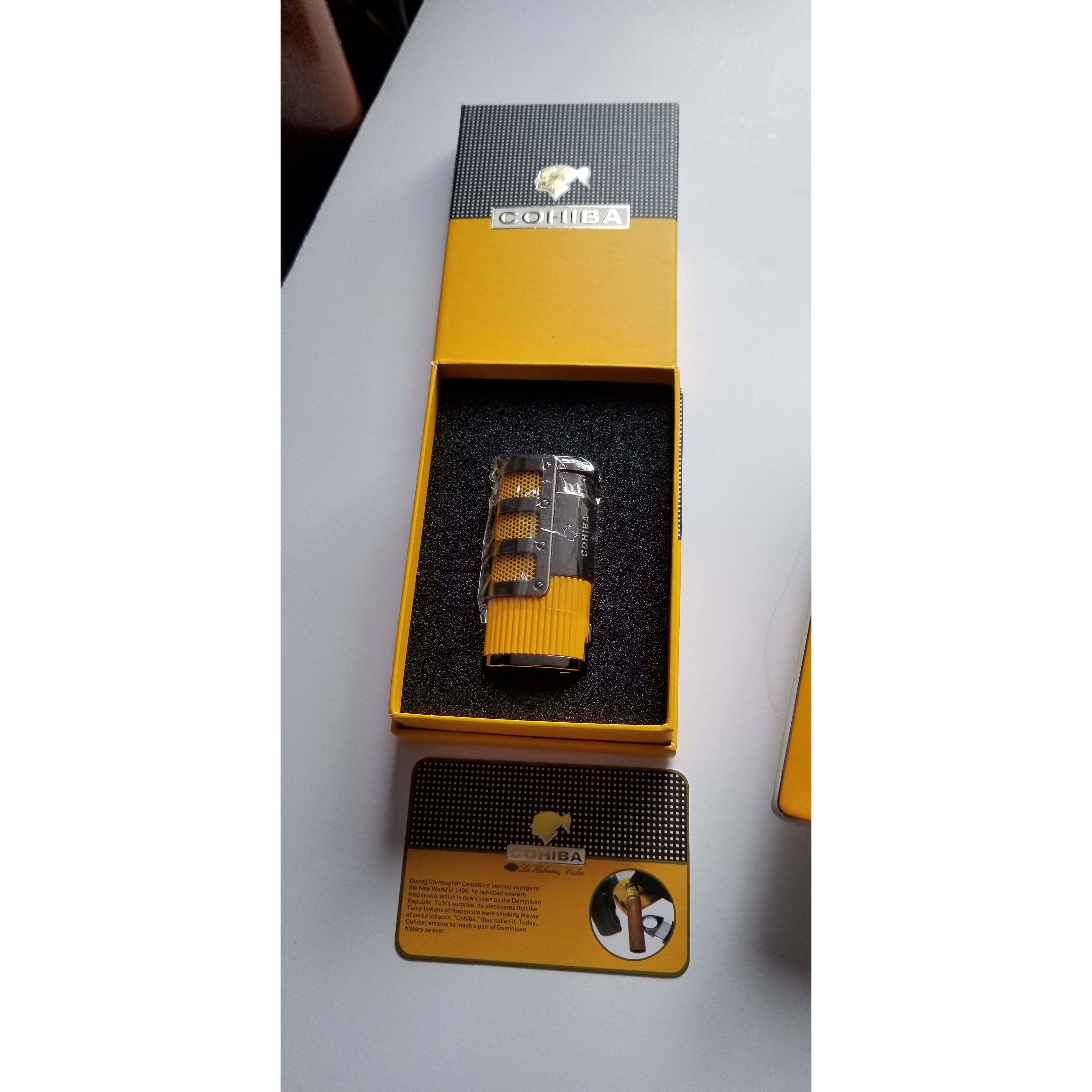 Cigar Ashtray, lighter & cutter