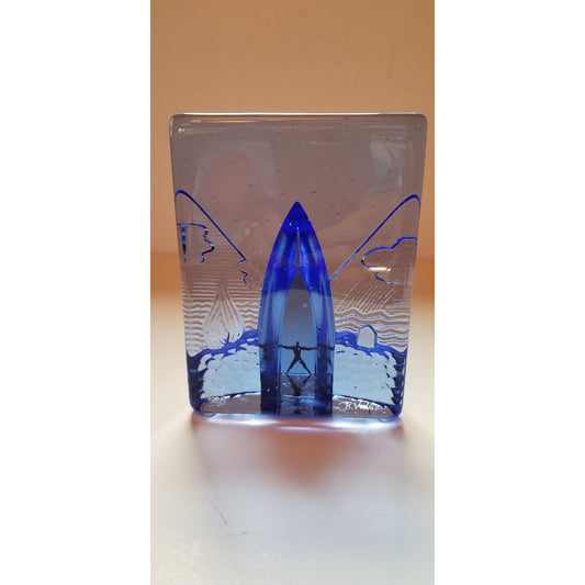 Kosta Boda Blues Sculpture 4 Elements