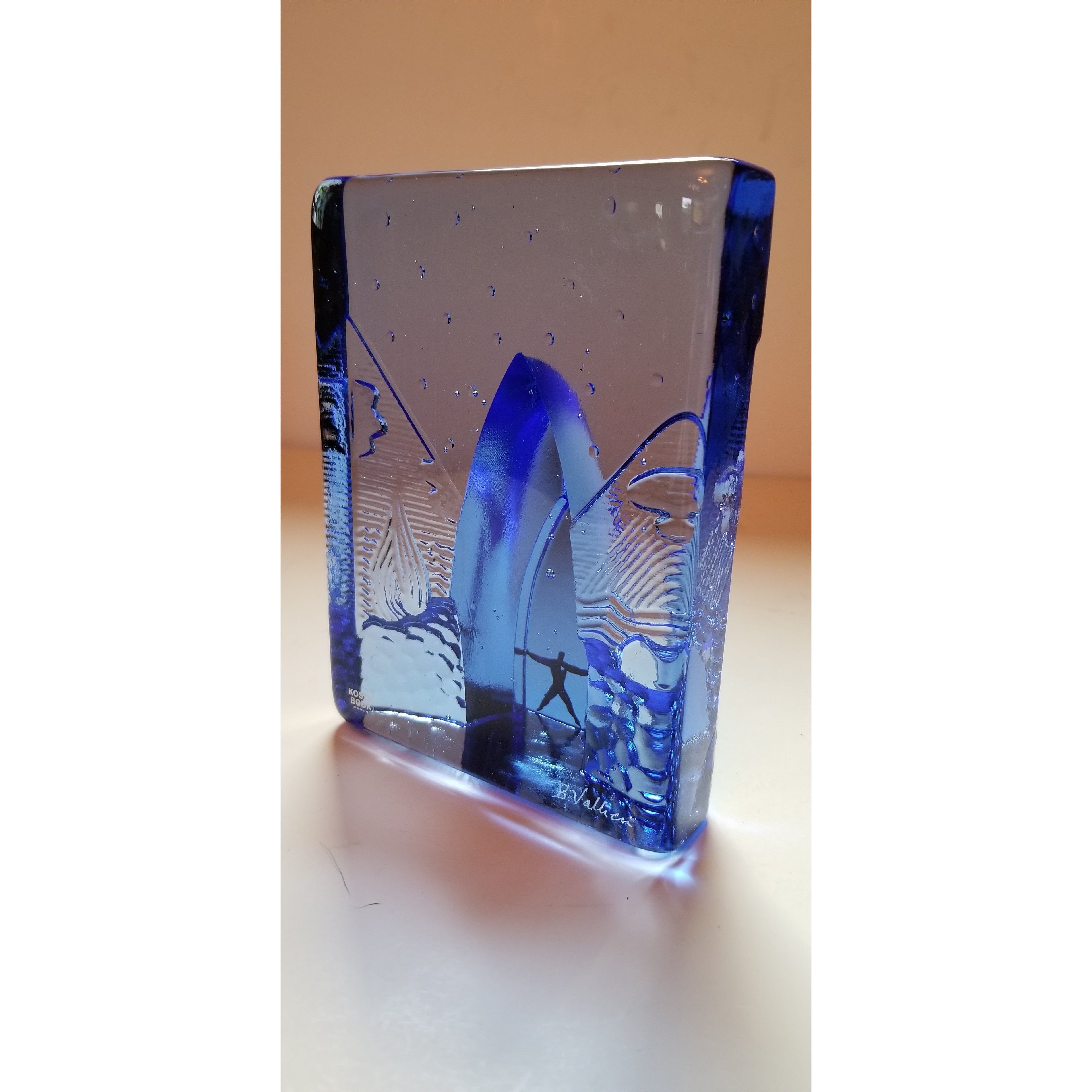 Kosta Boda Blues Sculpture 4 Elements