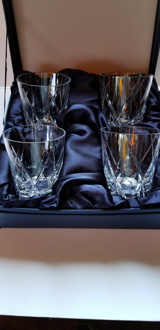 Faberge Triomphe Double Old Fashioned crystal glasses