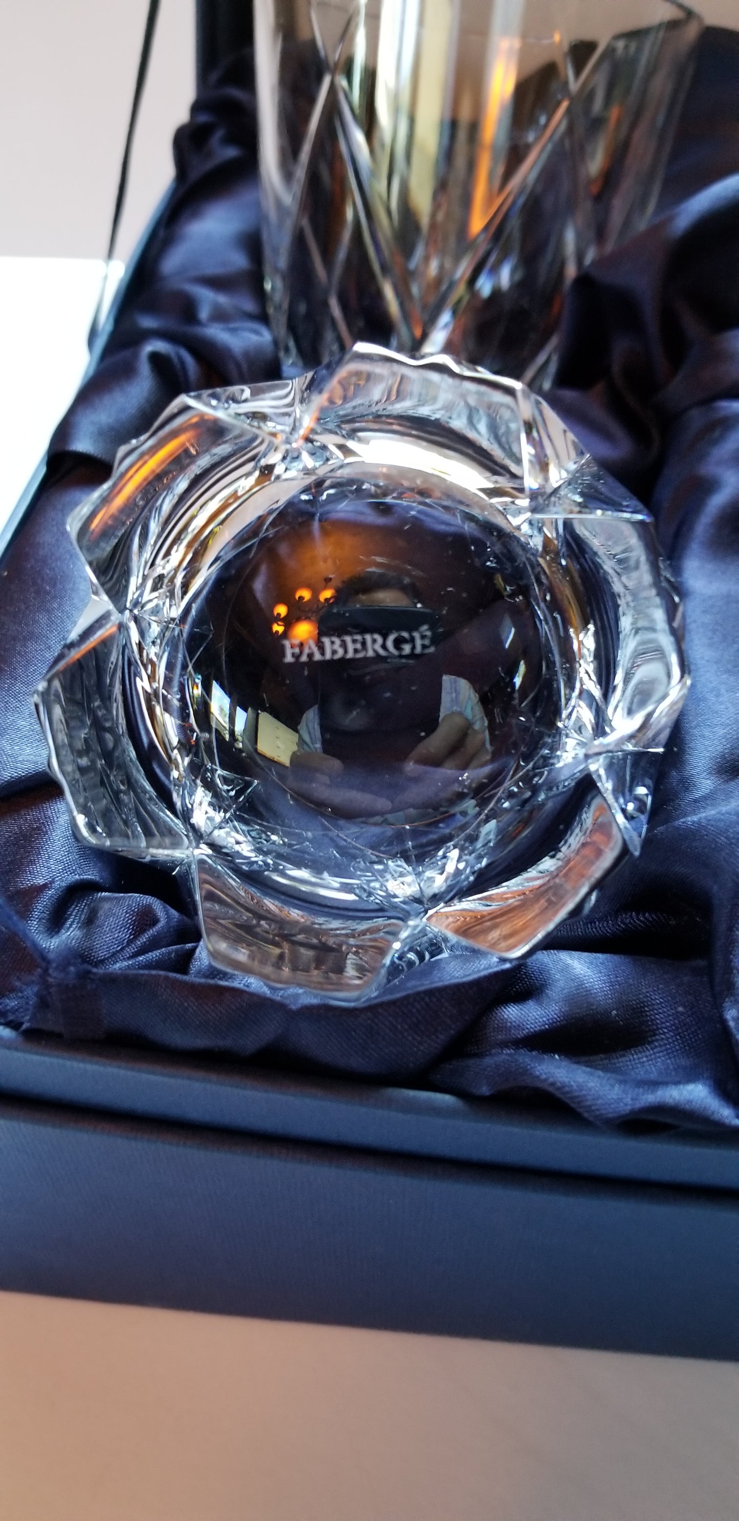 Faberge Triomphe Double Old Fashioned crystal glasses