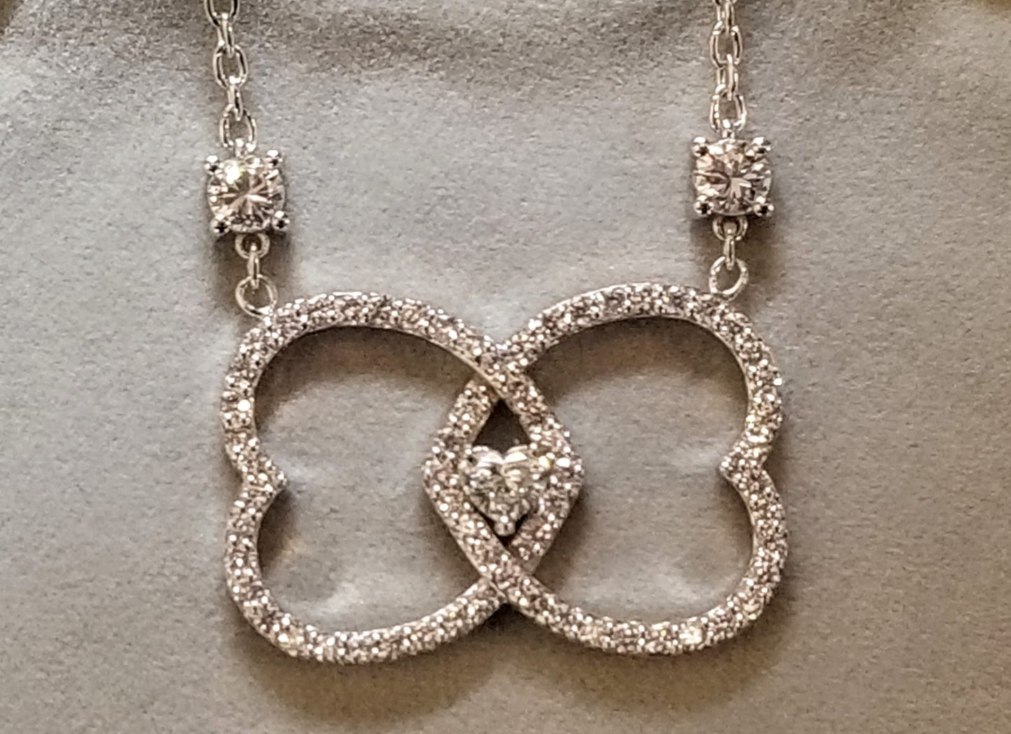 Diamond Hearts Pendant