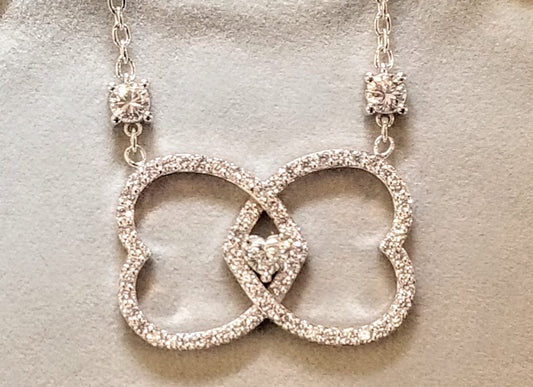 Diamond Hearts Pendant