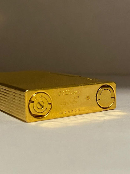 ST Dupont  Diamond Head Gold Plated Gatsby Lighter