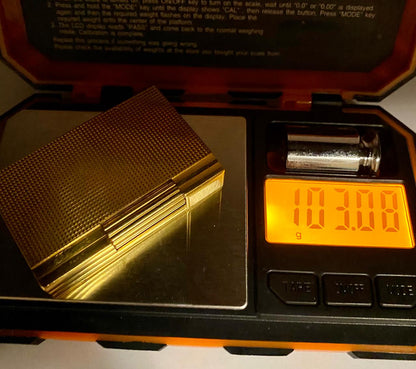 ST Dupont  Diamond Head Gold Plated Gatsby Lighter