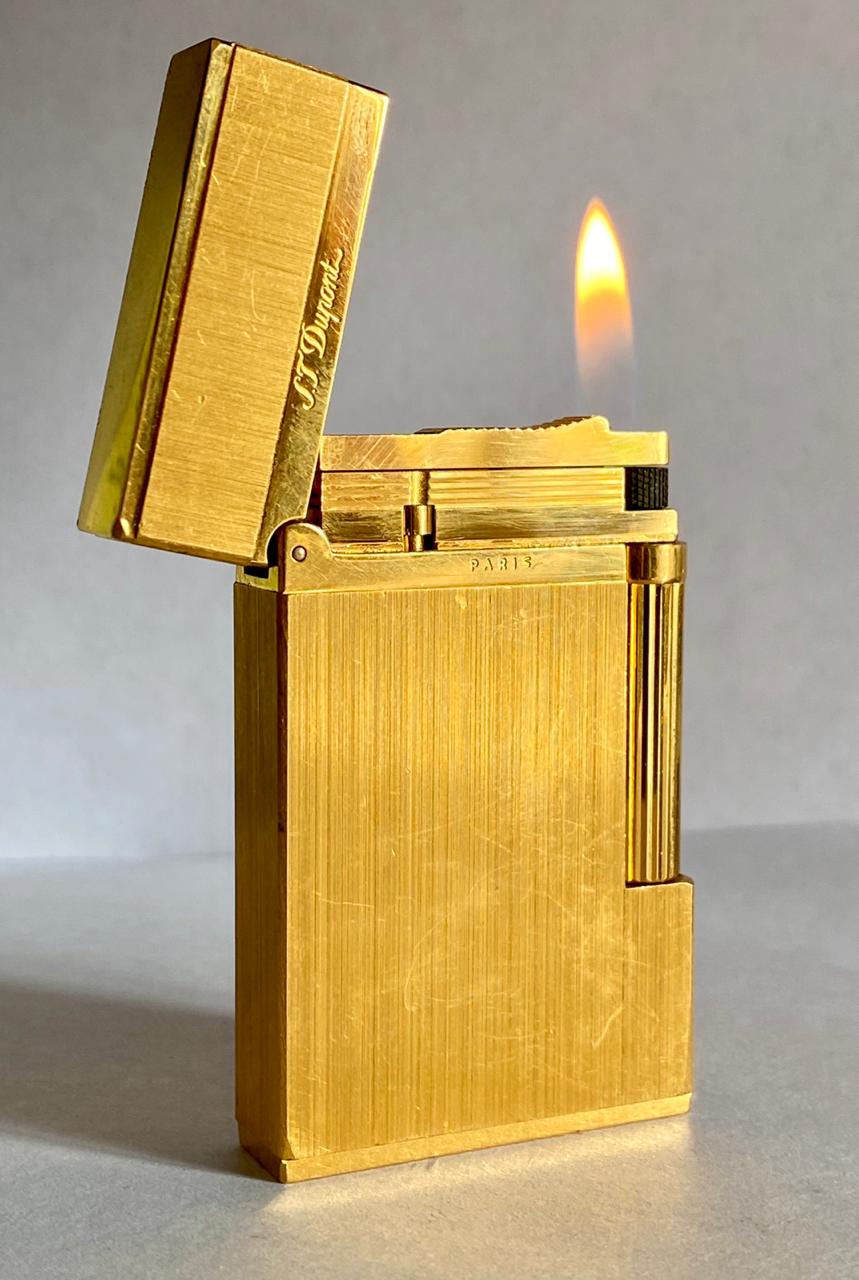 ST Dupont Brushed Gold plated L2 lighter