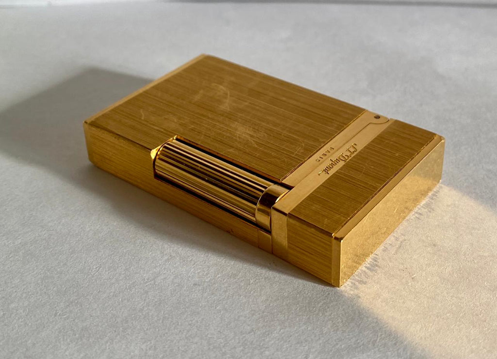 ST Dupont Brushed Gold plated L2 lighter