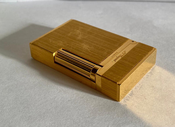 ST Dupont Brushed Gold plated L2 lighter