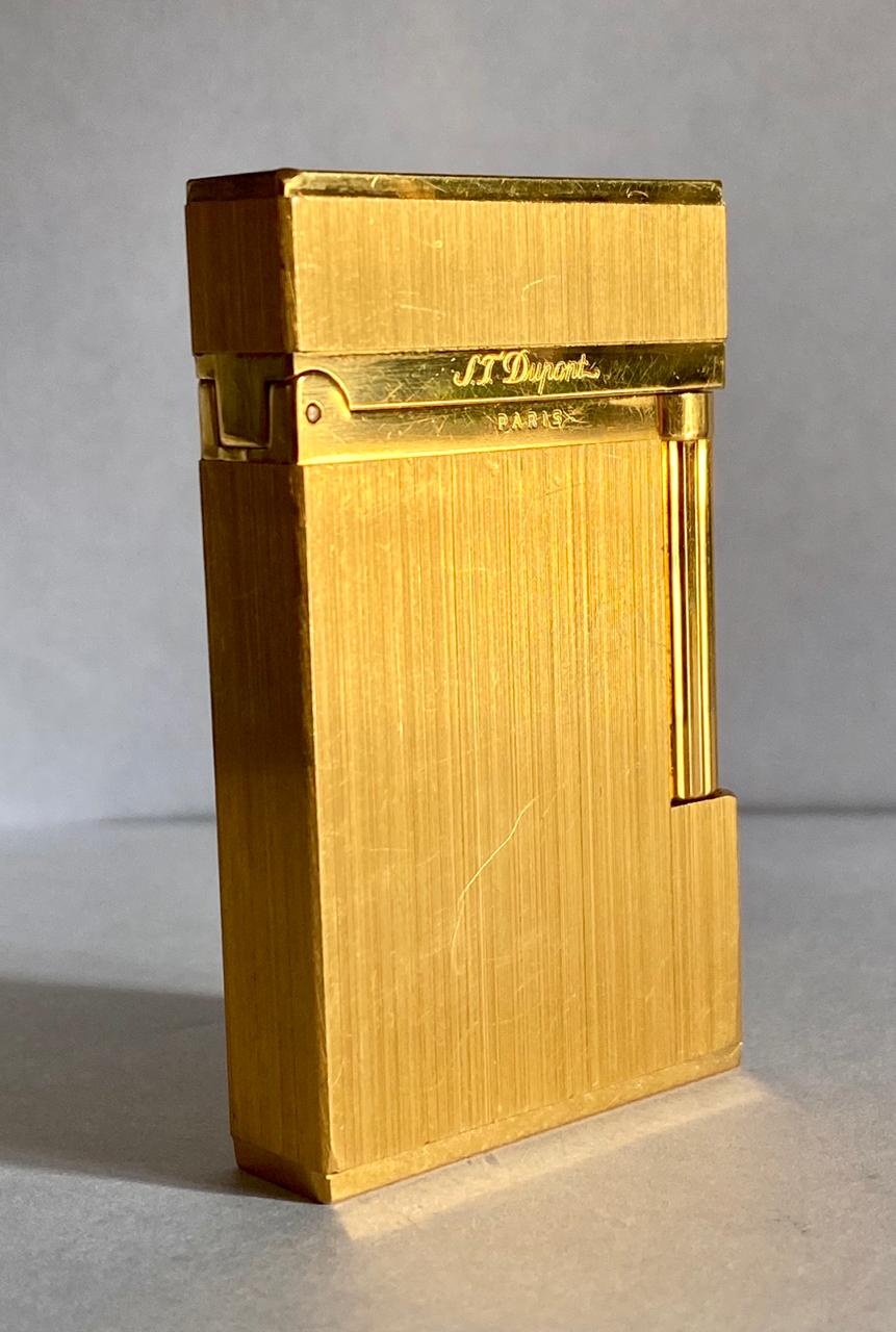 ST Dupont Brushed Gold plated L2 lighter