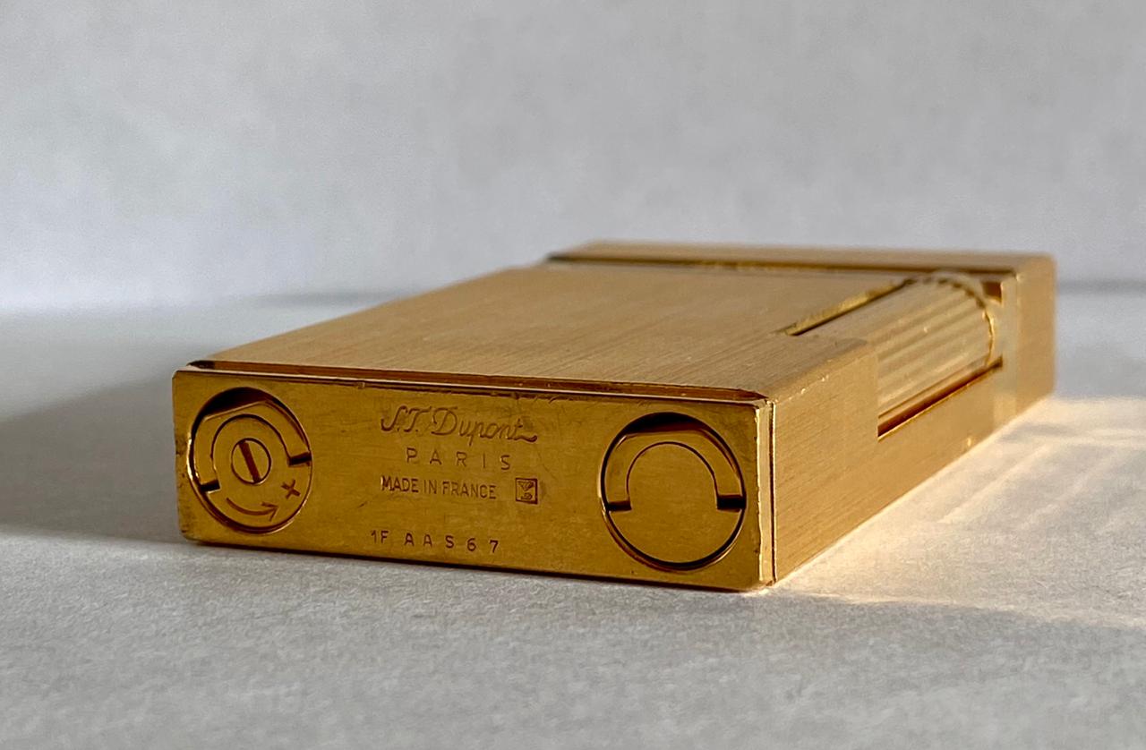 ST Dupont Brushed Gold plated L2 lighter