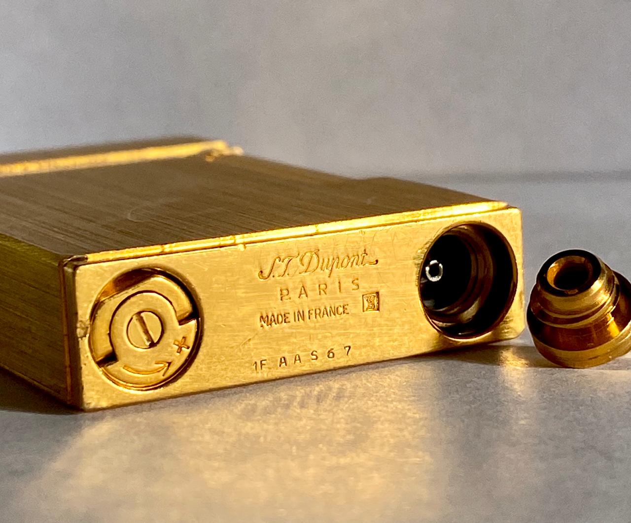 ST Dupont Brushed Gold plated L2 lighter