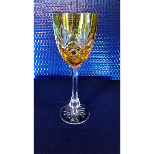 Faberge Odessa yellow crystal  glass