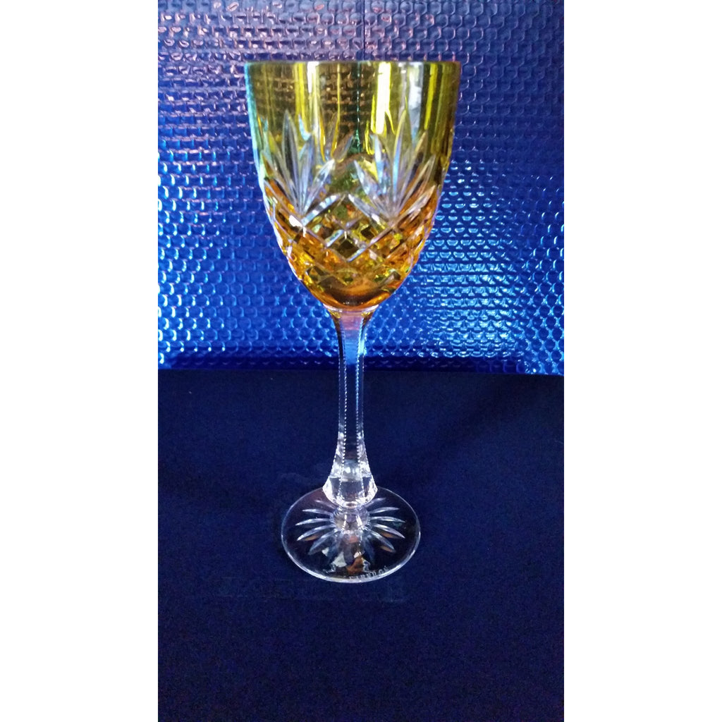 Faberge Odessa yellow crystal  glass