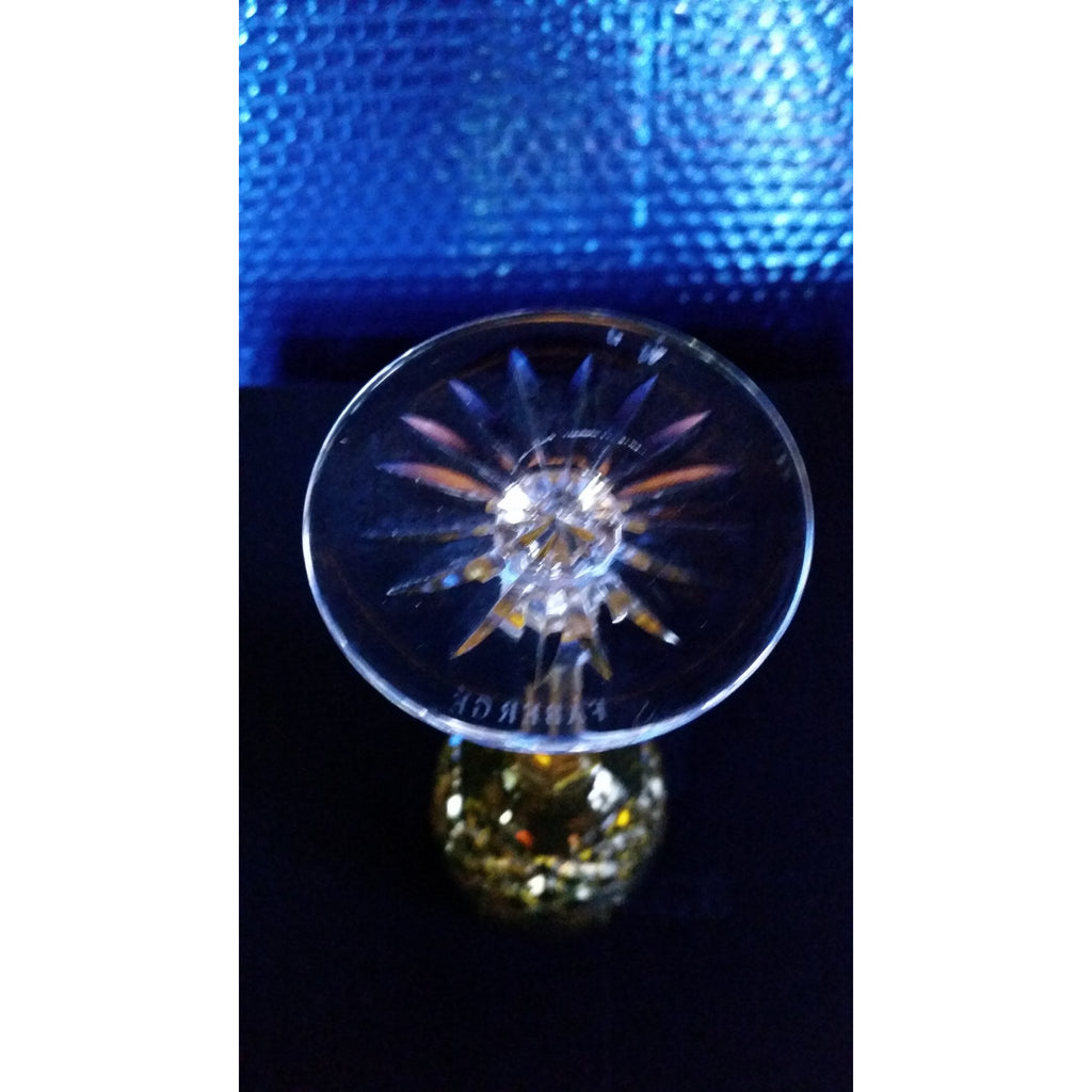 Faberge Odessa yellow crystal  glass