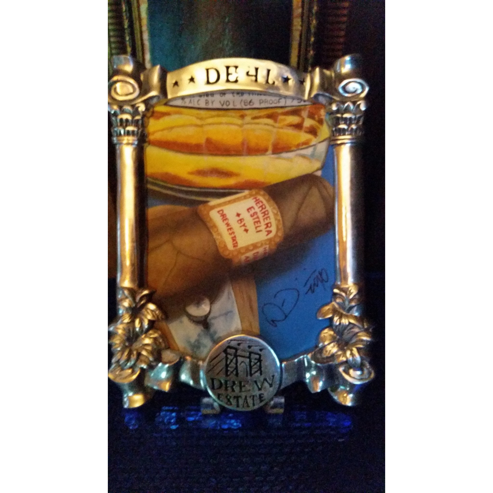 Drew Estate Pewter Picture Hanging Picture Frame