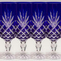 Faberge Odessa Crystal Glasses in Cobalt Blue