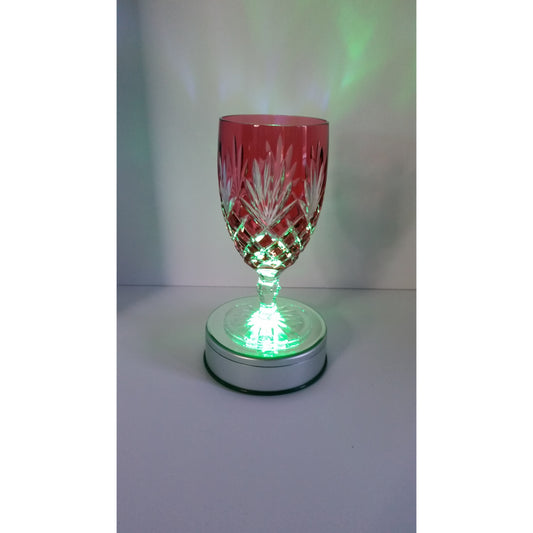 Faberge Odessa Cranberry Crystal Water Or Ice Tea Glass