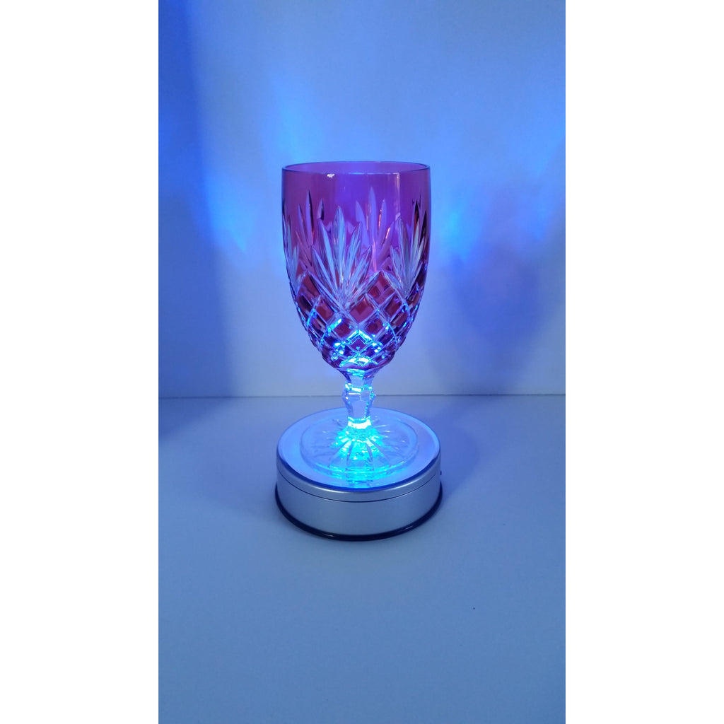 Faberge Odessa Cranberry Crystal Water Or Ice Tea Glass