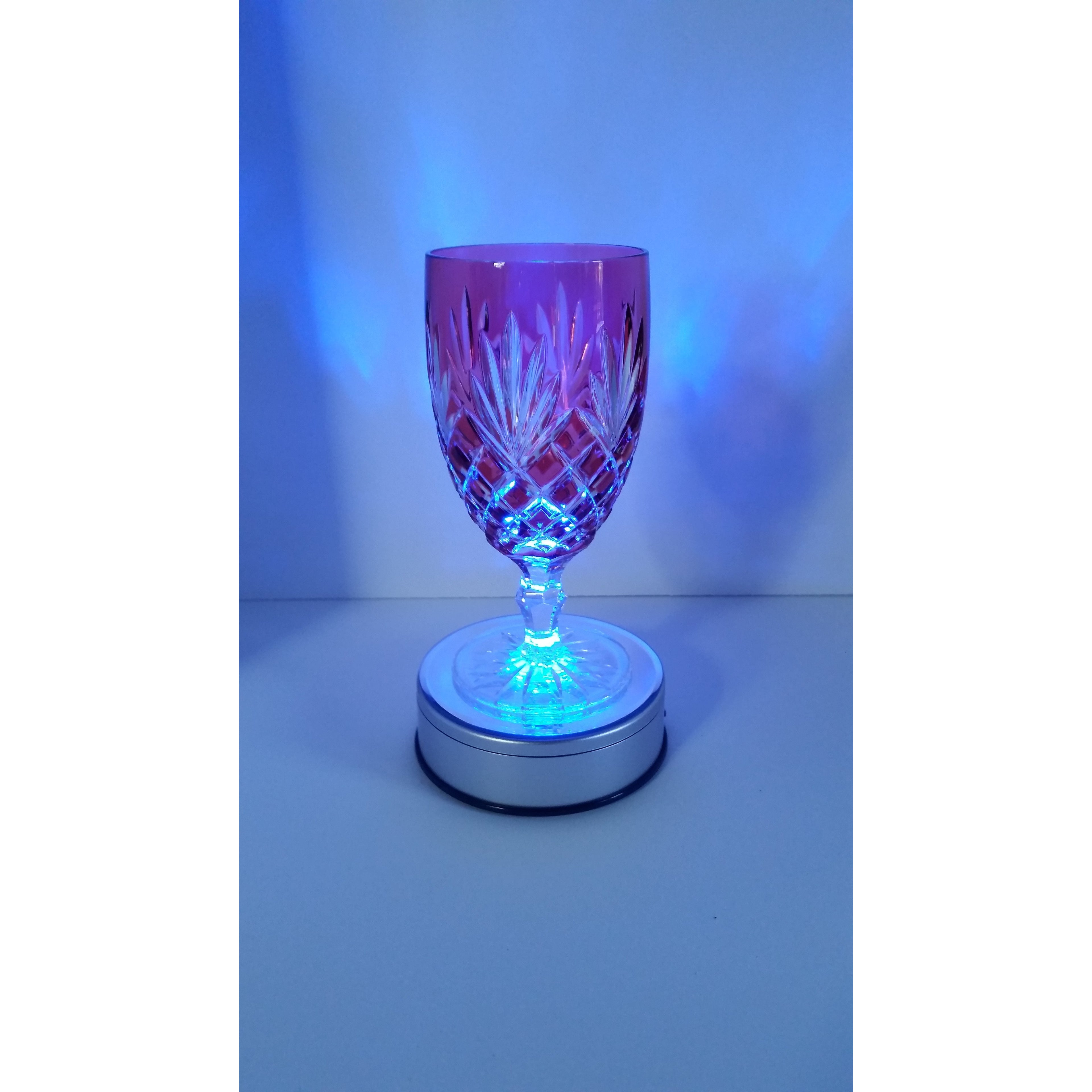 Faberge Odessa Cranberry Crystal Water Or Ice Tea Glass