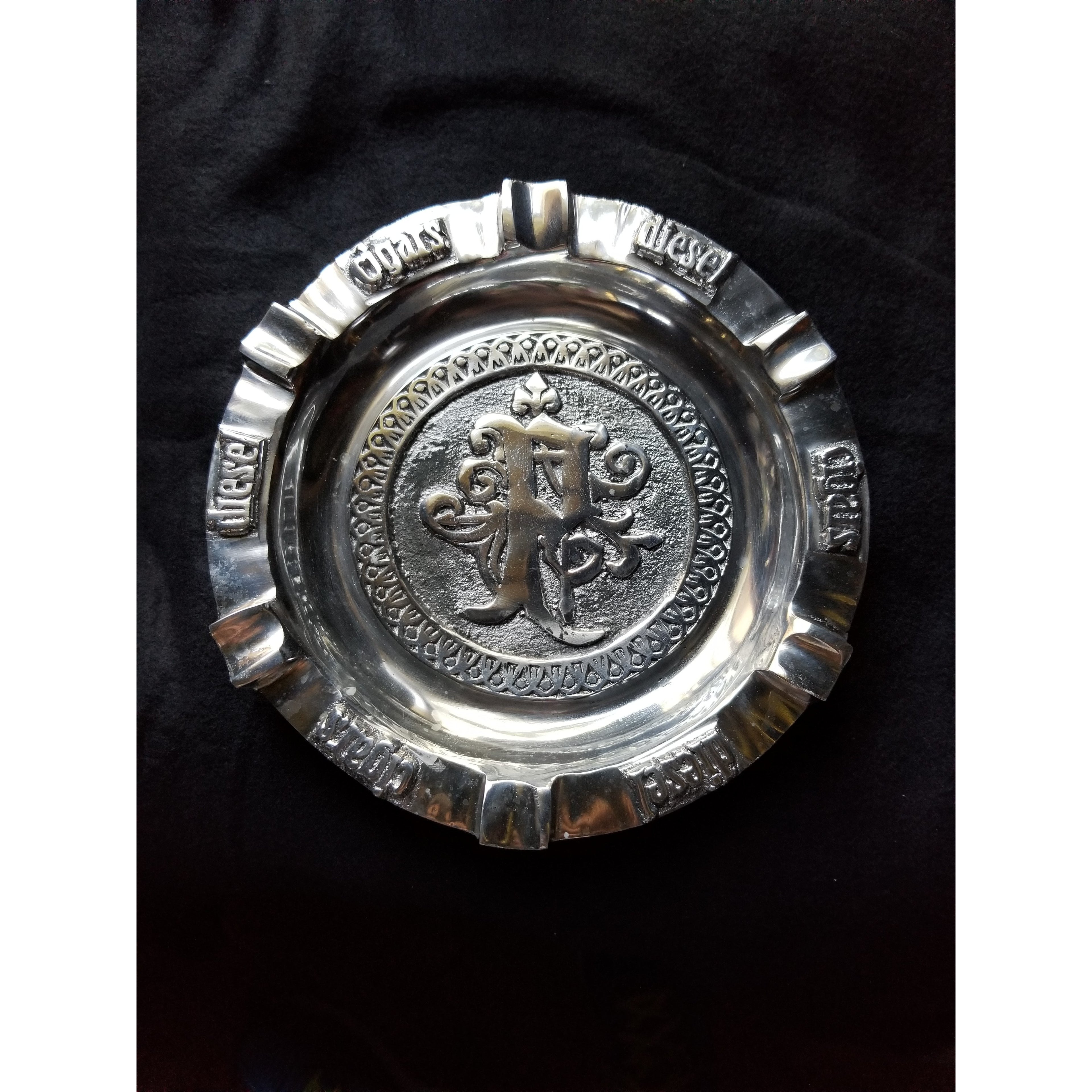 Pewter ashtray