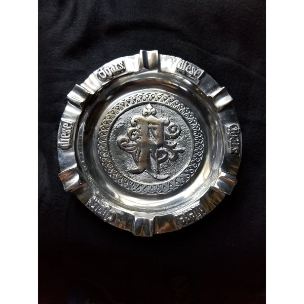 Pewter ashtray